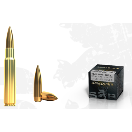7,5 × 55 SWISS FMJ 174 GRS